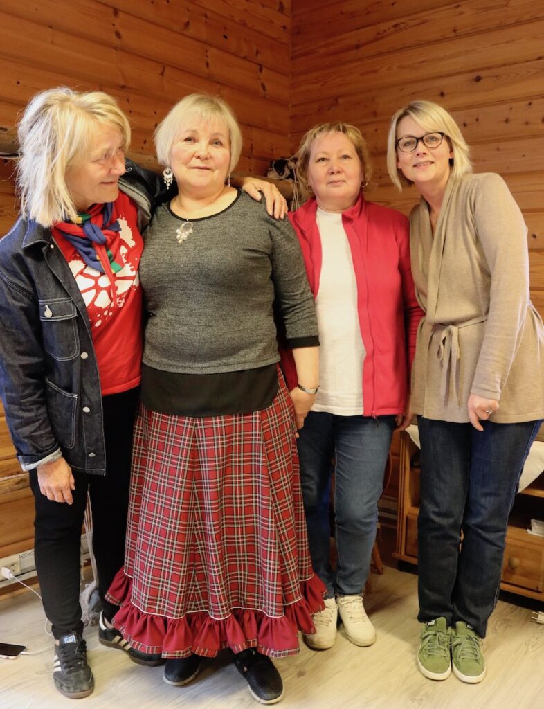 Kjellaug Isaksen, Zoja Galkina, Anna Galkina og Jorunn Løkvold. Foto: Torun Olsen